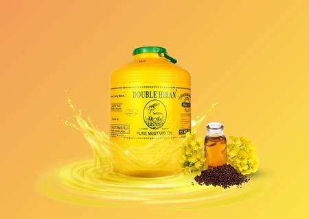 15 kg Double Hiran Kachi Ghani Mustard Oil