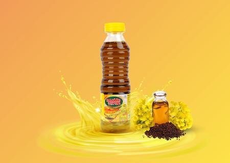 200ml Bottle Double Hiran Kacchi Ghani Mustard Oil