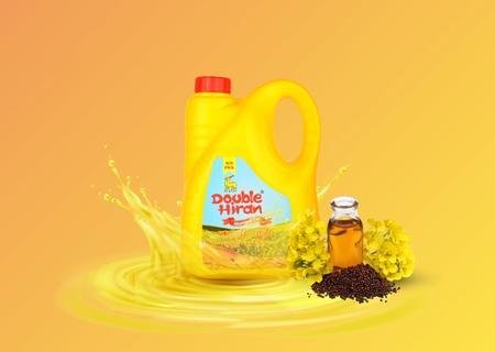 5 ltr. Jari Cane Double Hiran Kachi Ghani Mustard Oil