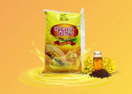 1ltr. Pouch Double Hiran Kacchi Ghani Mustard Oil