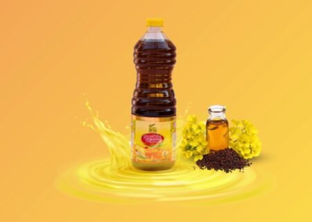 1 ltr. Bottle Double Hiran Kachi Ghani Mustard Oil