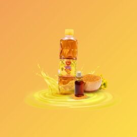 Double Hiran-1ltr YELLOW MUSTRAD OIL Bottle