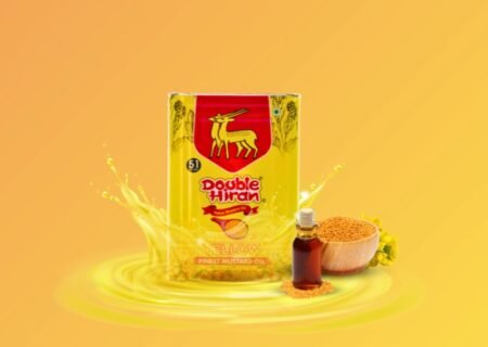 5 Ltr. Tin Double Hiran Yellow Mustard Oil 