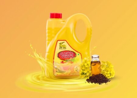 5 ltr. Jari Cane Double Hiran Kachi Ghani Mustard Oil
